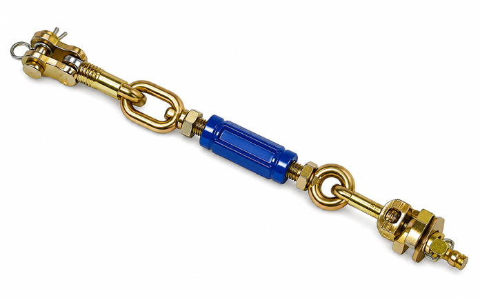 Stabiliser chain with blue adjuster assembly