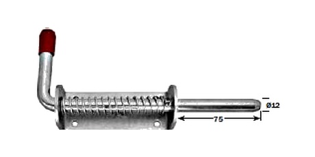 Spring Loaded Bolt WTE244/12