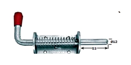 Spring Loaded Bolt Short Bracket WTE244/12P