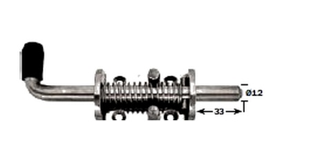 Spring Loaded Bolt Pin Type WTE444/12
