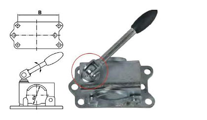 Trailer Jockey Wheel Clamp With Moving Handle