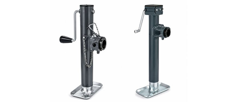 Side Wind Tubular Mount Trailer Jacks